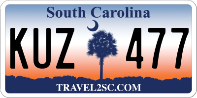 SC license plate KUZ477