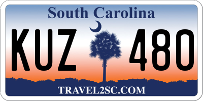 SC license plate KUZ480