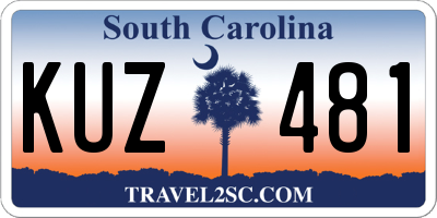 SC license plate KUZ481