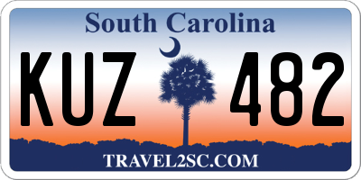 SC license plate KUZ482