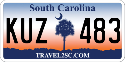 SC license plate KUZ483