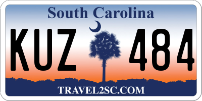 SC license plate KUZ484