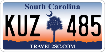 SC license plate KUZ485