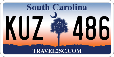 SC license plate KUZ486