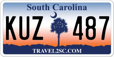 SC license plate KUZ487