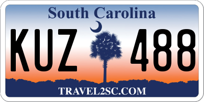 SC license plate KUZ488