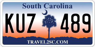 SC license plate KUZ489