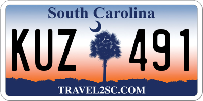 SC license plate KUZ491
