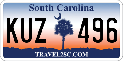 SC license plate KUZ496