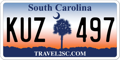 SC license plate KUZ497