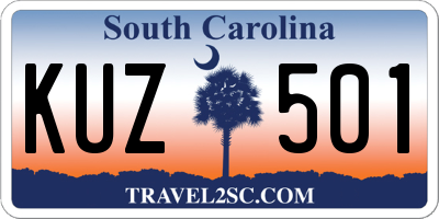 SC license plate KUZ501