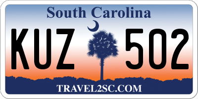 SC license plate KUZ502