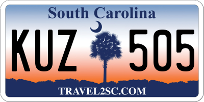 SC license plate KUZ505