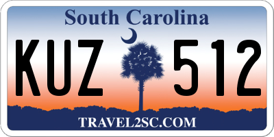 SC license plate KUZ512