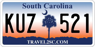SC license plate KUZ521