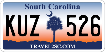 SC license plate KUZ526