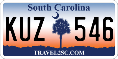 SC license plate KUZ546