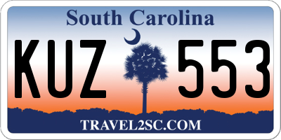 SC license plate KUZ553