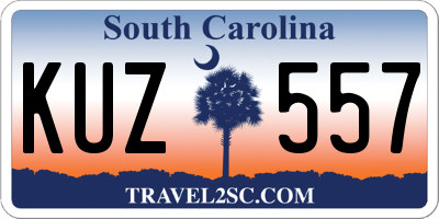 SC license plate KUZ557