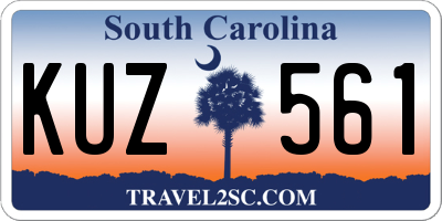 SC license plate KUZ561