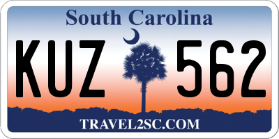 SC license plate KUZ562