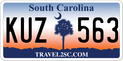 SC license plate KUZ563