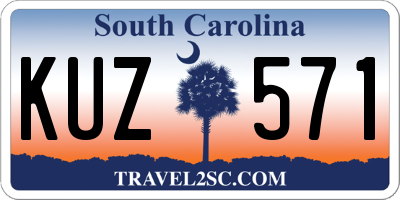 SC license plate KUZ571