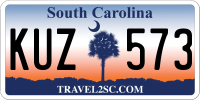 SC license plate KUZ573