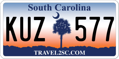 SC license plate KUZ577