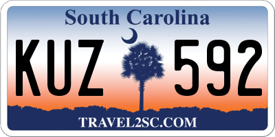 SC license plate KUZ592