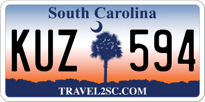 SC license plate KUZ594