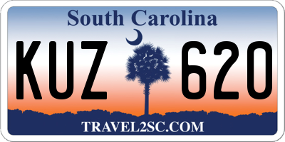 SC license plate KUZ620