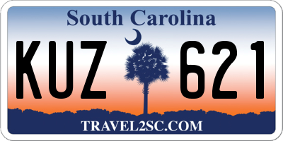 SC license plate KUZ621
