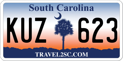 SC license plate KUZ623
