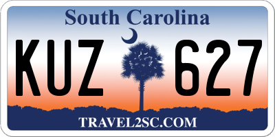 SC license plate KUZ627