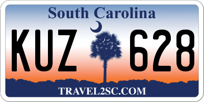SC license plate KUZ628
