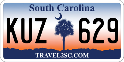 SC license plate KUZ629
