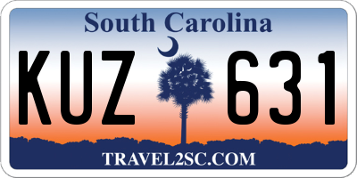 SC license plate KUZ631