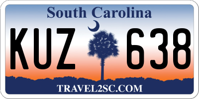 SC license plate KUZ638