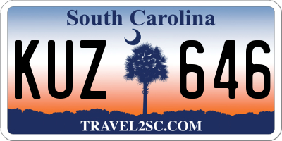 SC license plate KUZ646