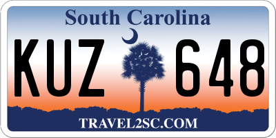 SC license plate KUZ648