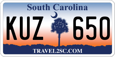 SC license plate KUZ650