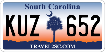 SC license plate KUZ652