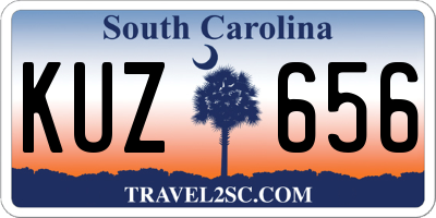 SC license plate KUZ656