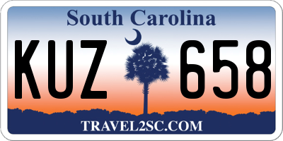 SC license plate KUZ658