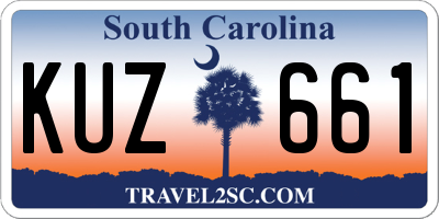 SC license plate KUZ661