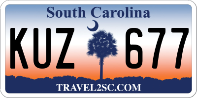 SC license plate KUZ677