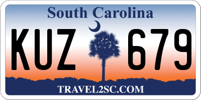 SC license plate KUZ679