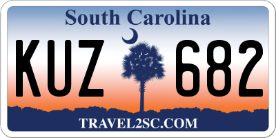 SC license plate KUZ682