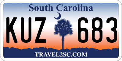 SC license plate KUZ683